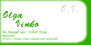 olga vinko business card